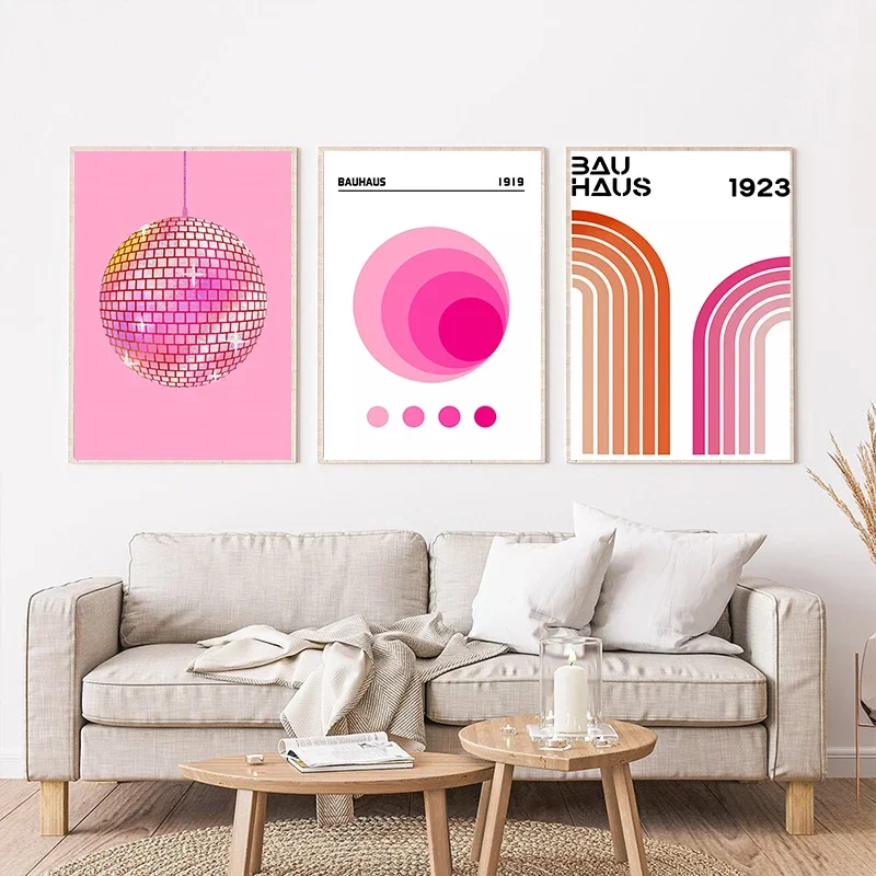 Matisse Bauhaus Angel Number Picasso Flower Wall Art Canvas Painting Pink Tiger Poster Picture Modern Living Room Interior Decor view 4
