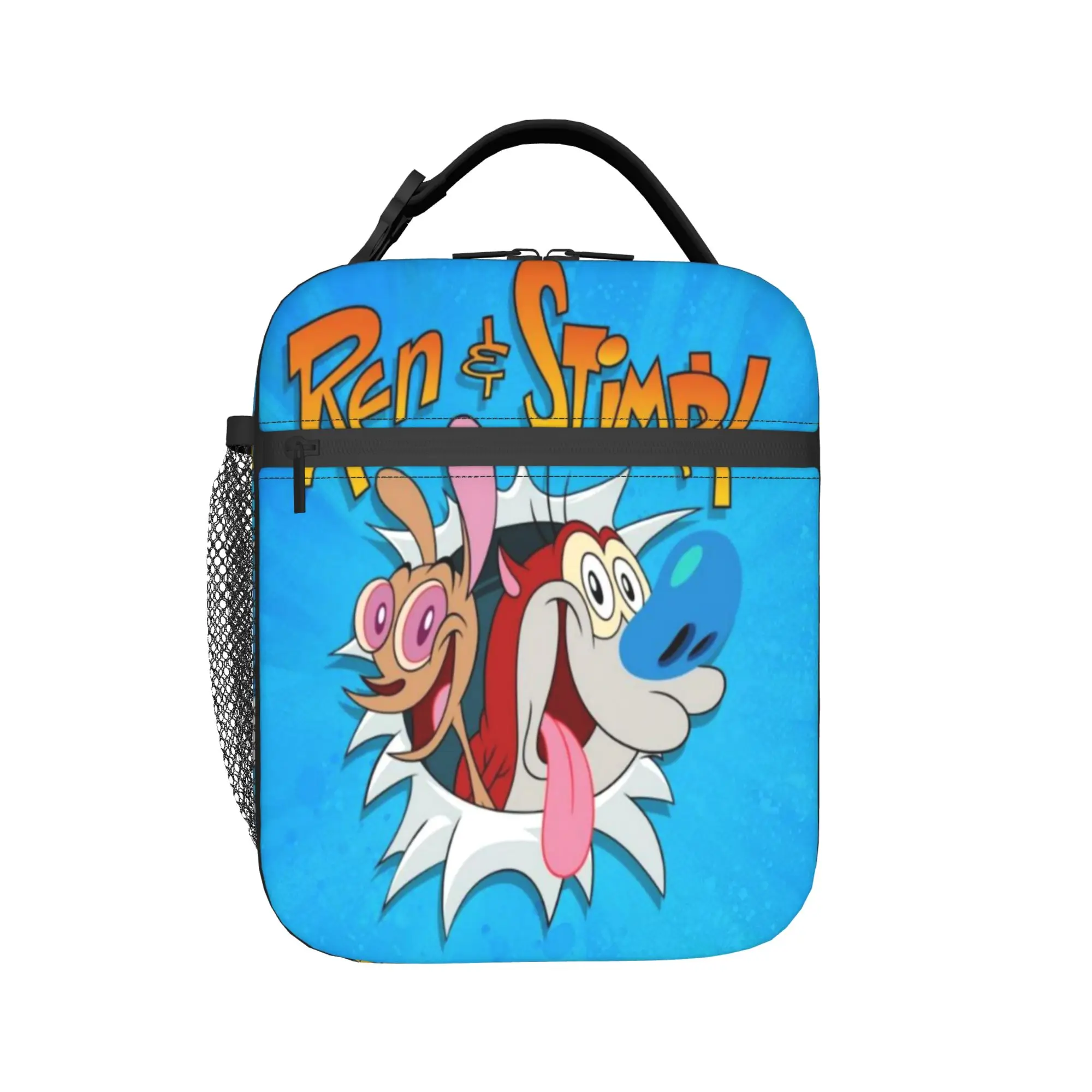 Duo Rucksack Ren & Stimpy  Thermal Insulated Lunch Bag Food Bag Container Men Women Cooler Thermal Lunch Boxes