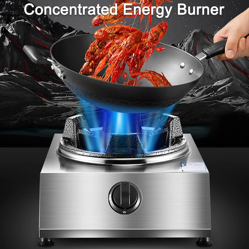 Commercial Dual-Use Desktop Liquefied Gas Stove Safety Flameout Protection & Fierce Fire Gas Stove Single Stove Household