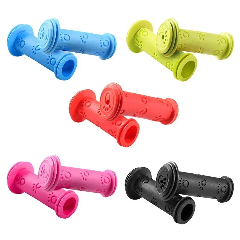 1 Pair Rubber Bike Bicycle Handle Bar Grips Anti-slip Waterproof Tricycle Scooter Handlebar For Kids Child Cycling Handle Bars