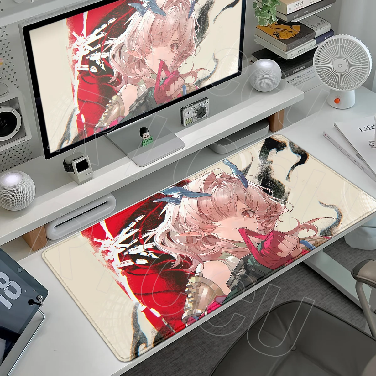 Large Mi Fu Anime Mousepads Arknights Endfield Antiskid Mausepad Precise And Smooth Washable Keyboard