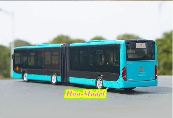 1:42 For BRT SCANIA Articulated Alloy Model Bus Diecast Kids Toys Boys Birthday Gifts Hobby Display Collection Ornaments Blue