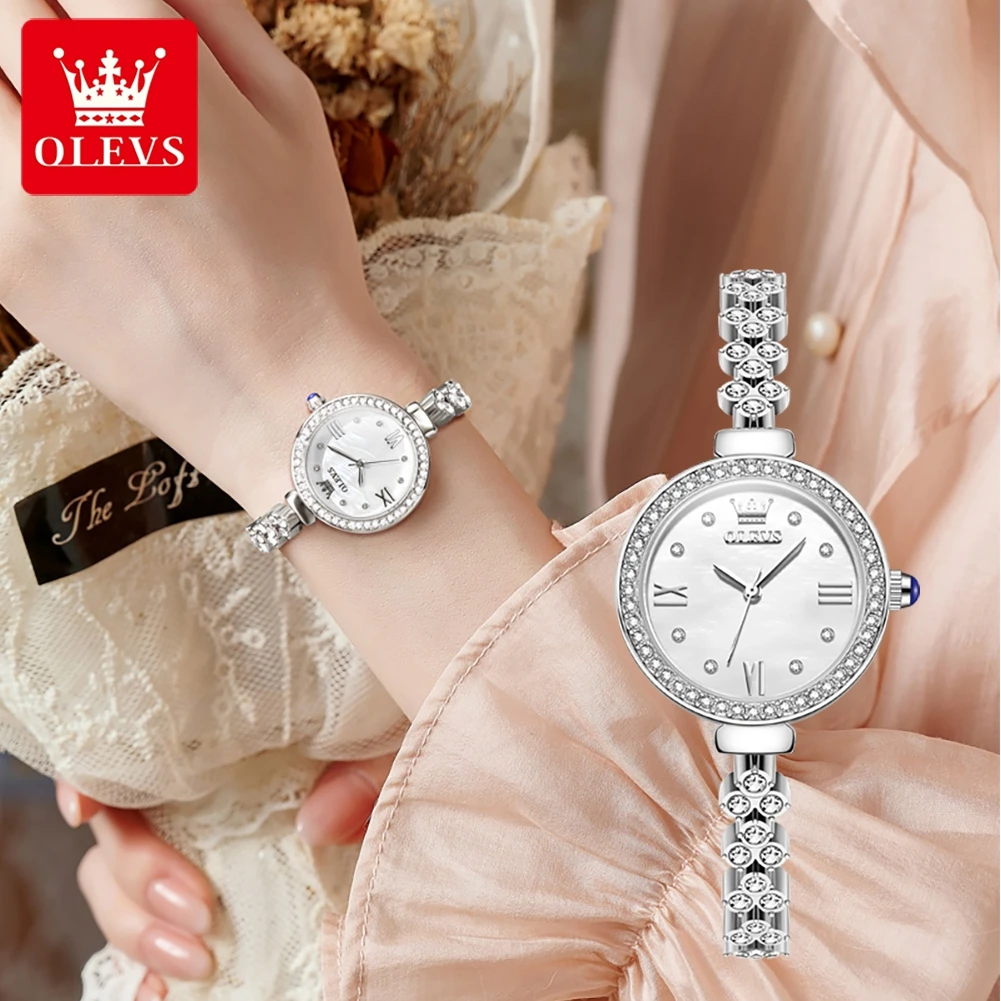 

OLEVS 9903 Full Diamond Women Watch Original Luxury Waterproof Wrist watches Stainless Steel Fashion Quartz Ladies Women Gift