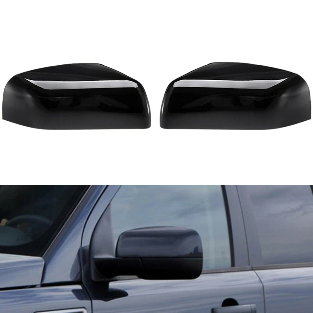 

Wing Mirror Covers 2x Glossy Black Mirror Covers for Land Rover For Discovery 4 LR4 and Rover Sport Perfectly Replace OEM Parts