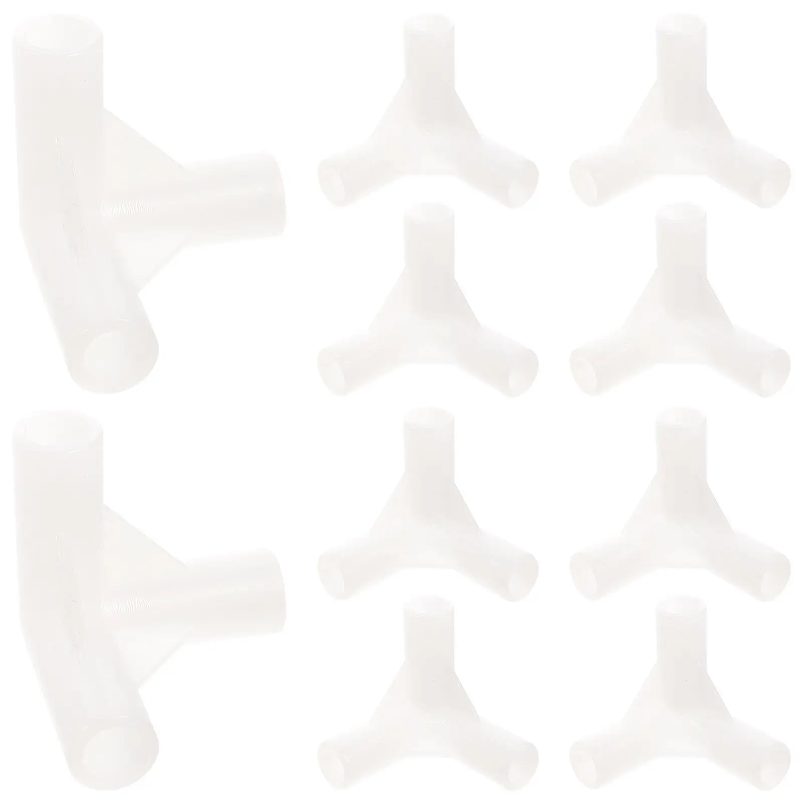 

20 Pcs Tent Accessories Durable Plastic Tee Connector Canopy Fittings Kit Camping Gazebo Spare Parts Pipe Elbow