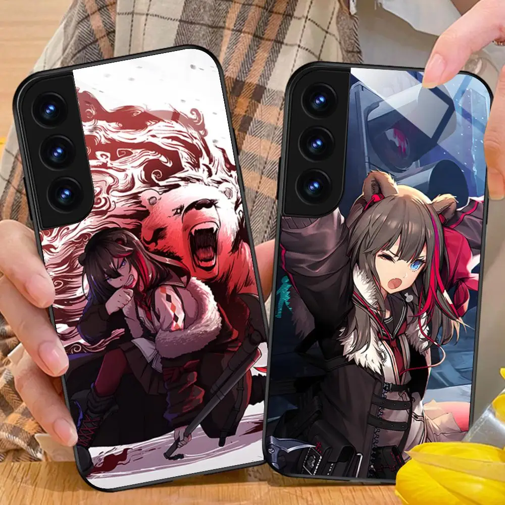 Arknights Zima Glass Mobile Phone Case for Samsung Galaxy A56 55 54 53 52 51 36 35 34 23 16 15 5G Colorful Cover