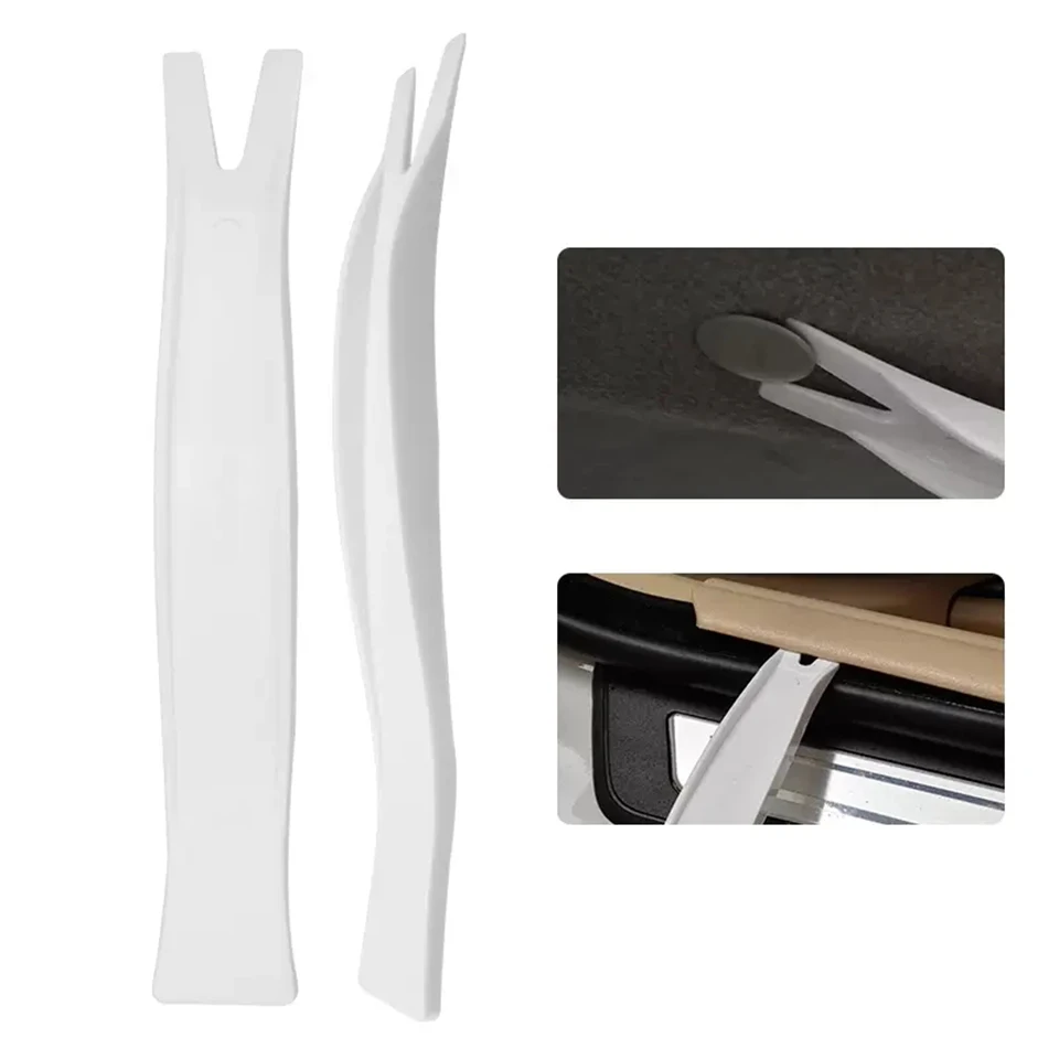 Car Panel Removal Tools Strong Nylon Dash Door Trim Clip Radio Audio Upholstery Remover Installer Pry Tools White P27