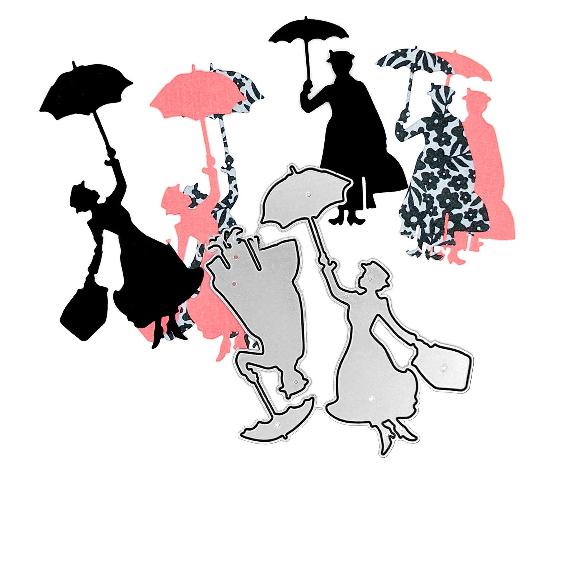 Poppins Metal Cutting Die for Disney Themed Crafts Cards, Scrapbooks, Gifts, Journals, Party & Home Decoration