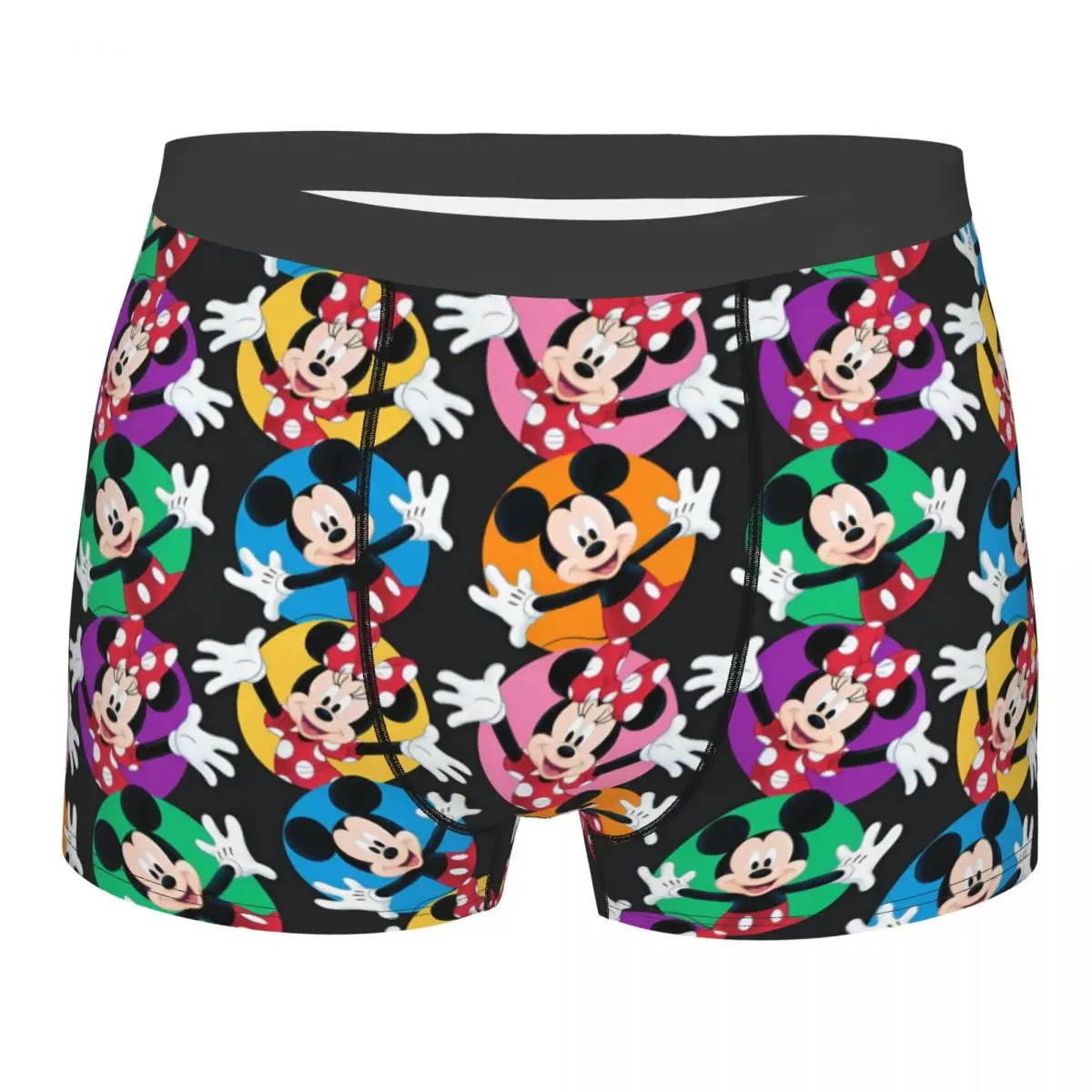 

Custom Anime Mickey Mouse Comics Underwear Male Printed Boxer Shorts Panties Briefs Soft Underpants