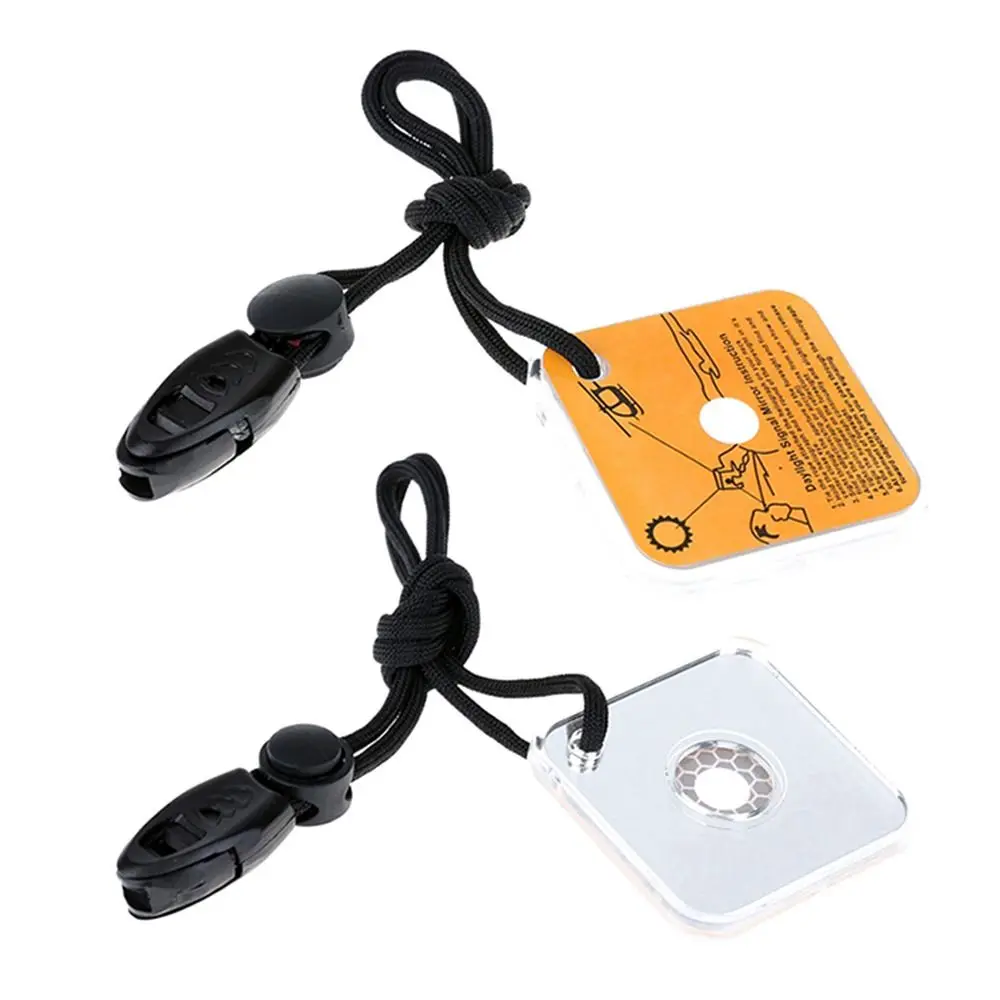 Acrilico Outdoor Signal Mirror Field Tools multifunzionale Outdoor Survival Survivor riflettente Adventure Gear accessori