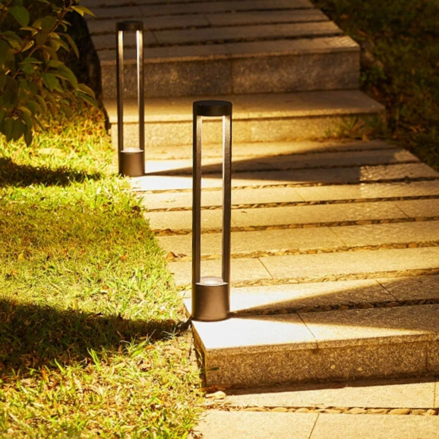 

10W Outdoor Garden PathwayLight Waterproof Villa Backyard Bollard Lighting Landscape Lawn Column Light Courtyard Post Lamps