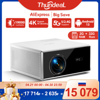ThundeaL TDA7W Full HD 1080P Projector Android 13 WiFi6 2G 32G Projetor 4k Video TDA7 Voice Control 3D Smart Home Theater Beamer