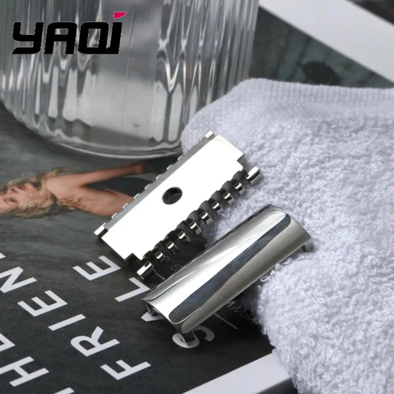 

YAQI 1.50 OC Sentinel Ssp безопасная бритвенная головка для мужчин, полированная отделка из нержавеющей стали 316, с зазором лезвия 1,5 мм