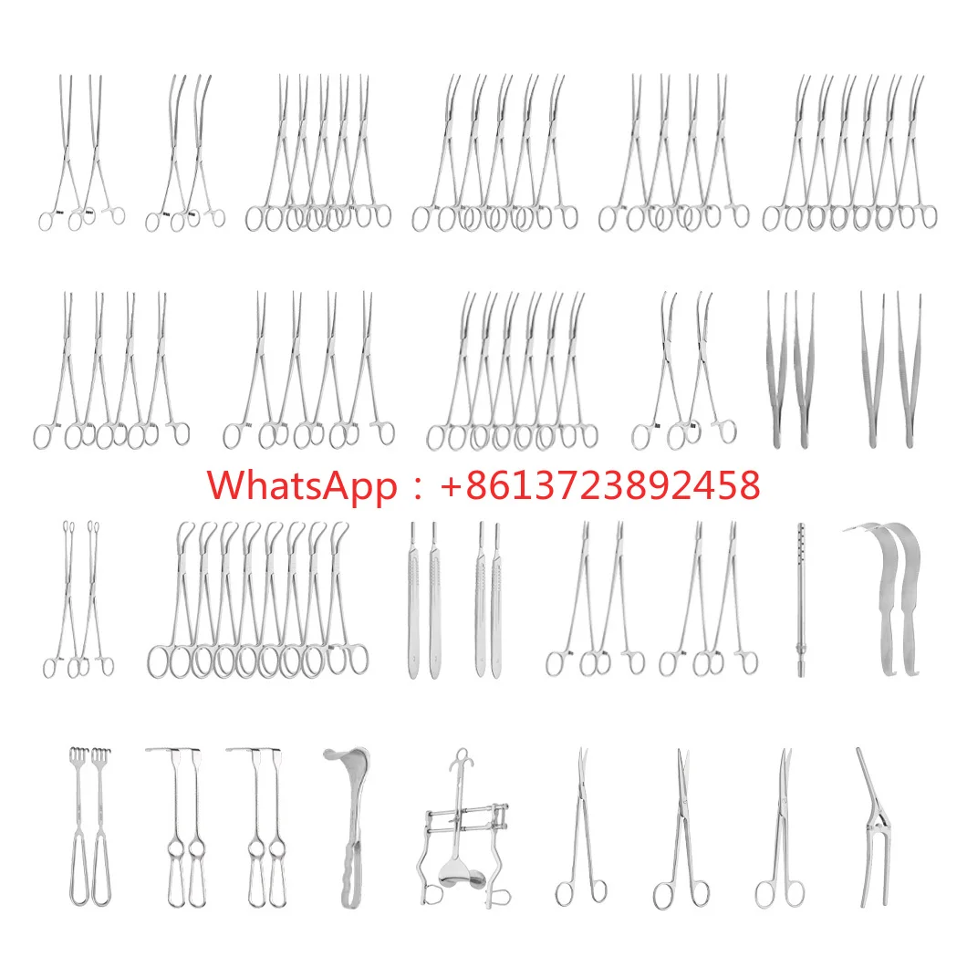 

Class I Non-active 77pcs Abdominal Surgery Medical Laparotomy Surgical Instruments Set