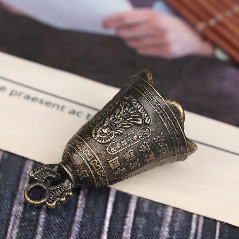 Antike Glocke Chinesische Mini-Skulptur Betende Guanyin Glocke Shui Feng Glocke – Detail 12
