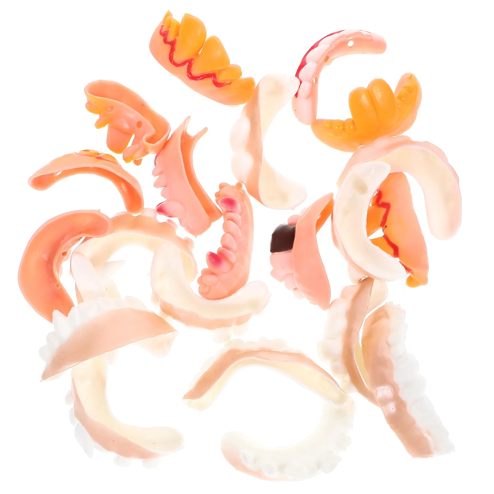 

22 шт. Накладные зубы для Хэллоуина, реквизит для вечеринок, косплея, уродливых костюмов, страшные декоративные зубные протезы, аксессуары для Хэллоуина