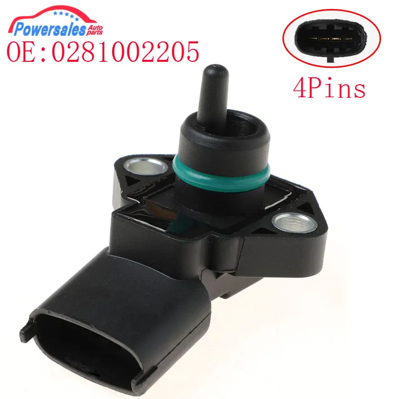 New Manifold Absolute Pressure MAP Sensor For Chrysler Dodge Fiat Iveco Land Rover 0281002205 MHK100640