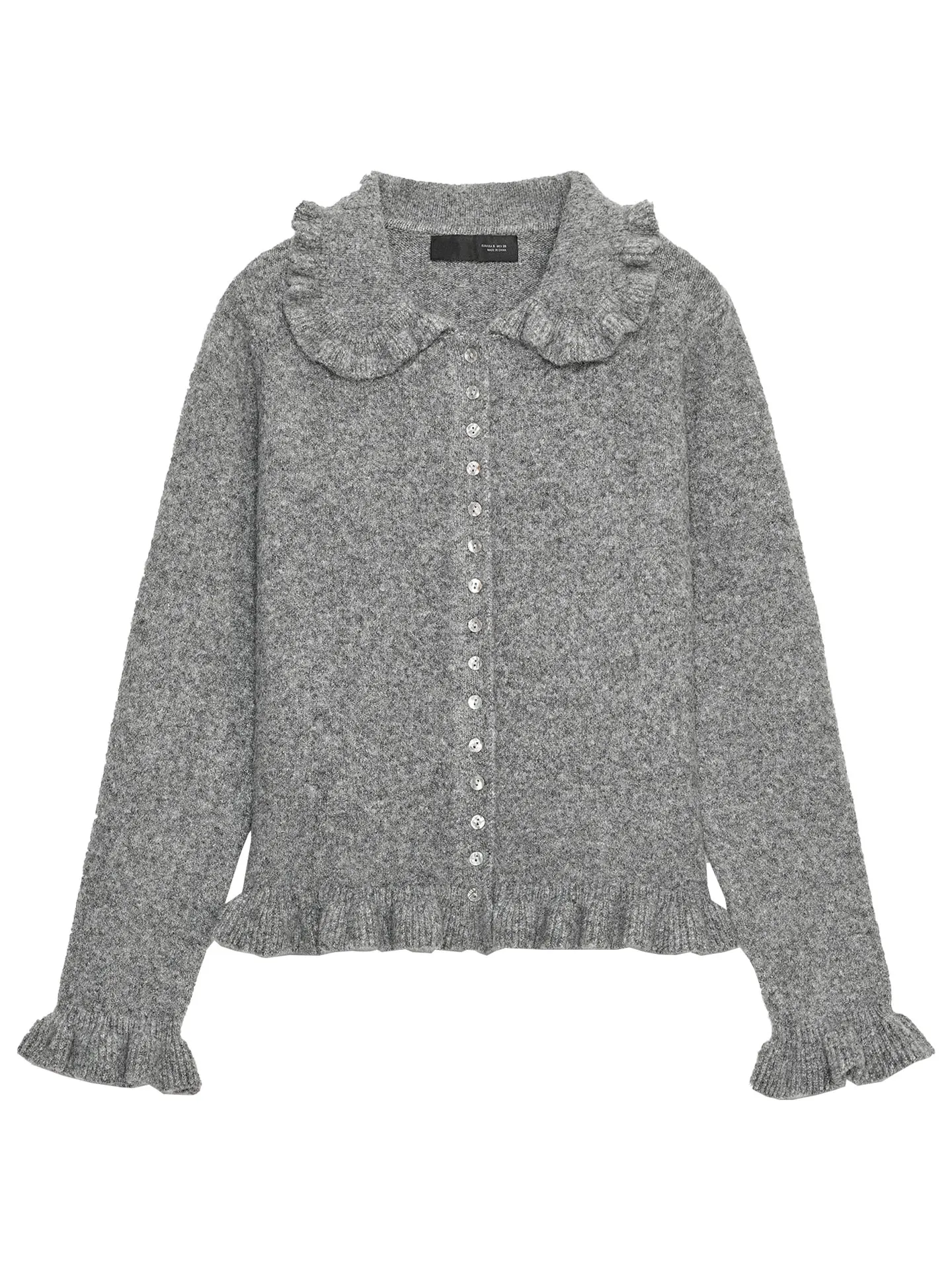 ZAPRHA Modny, warstwowy, długi kardigan z dzianiny dla kobiet, dekoracyjny płaszcz z kołnierzykiem, odzież wierzchnia na wiosnę i jesień, nowość