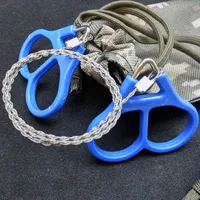 Portable 73cm Stainless Steel Wire Saw Camping Hiking Travel Outdoor Emergency Survive Tool Wire Kits  Crafting Saw