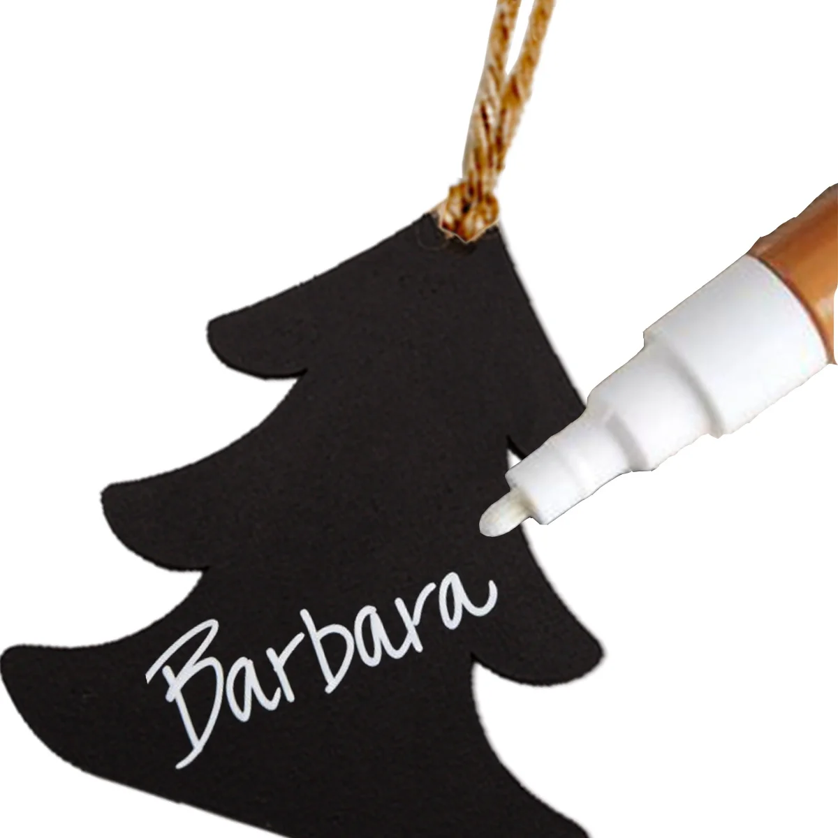 

10Pcs Double Sided Mini Blackboard Christmas Tree Shape Hanging Decorative Chalkboards for DIY Home Wedding Party