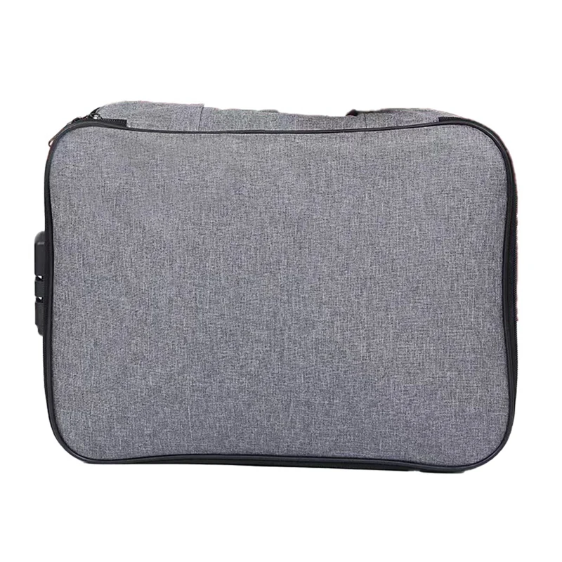 

Document Storage Bag Document Handbag With Lock Women Travel Files Card Folder Holder Tool Case