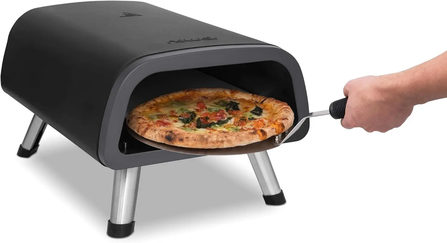 

12" Indoor and Outdoor Pizza Oven with Accessory Kit, 1850W Small Electric Pizza Oven, Portable Countertop Pizza Maker