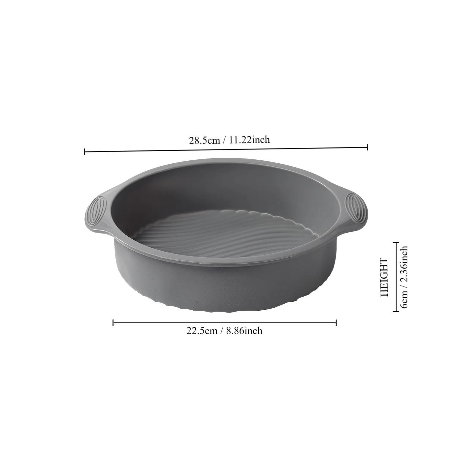 Forma silikonowa do ciasta okrągła 9 cali, nieprzywierająca forma do pieczenia, forma do musu, deserów, ciast, naczynia kuchenne do pieczenia w piekarniku, narzędzia do ciast, babeczek i muffinów.