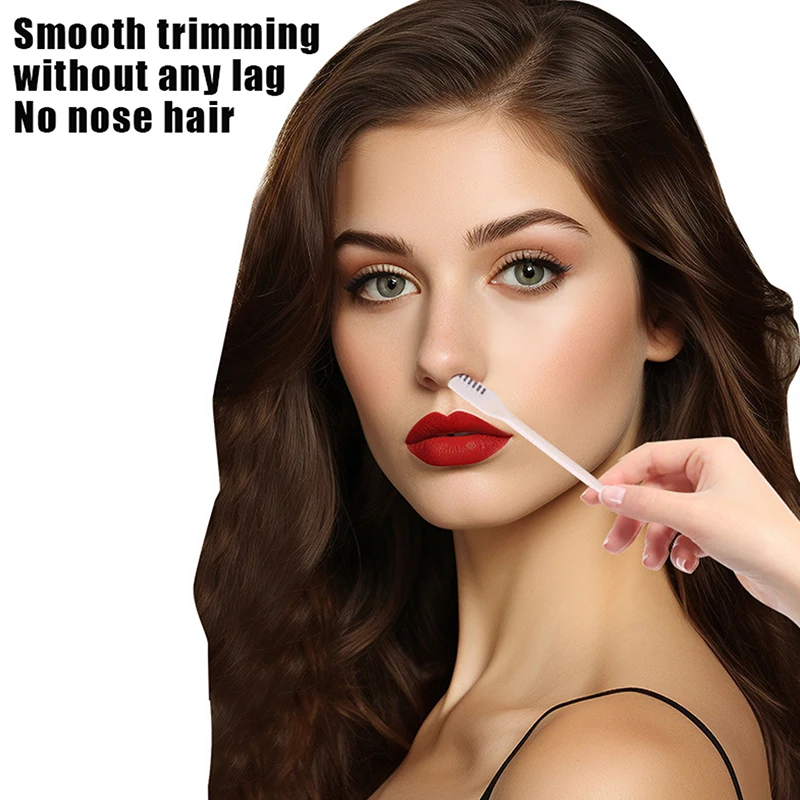 10 Pz Naso di Rimozione Dei Capelli 360 Rotante Nasale Clippers Naso Trimmer Per Le Donne Degli Uomini Manuale Double Sided Lama Naso Trimme capelli