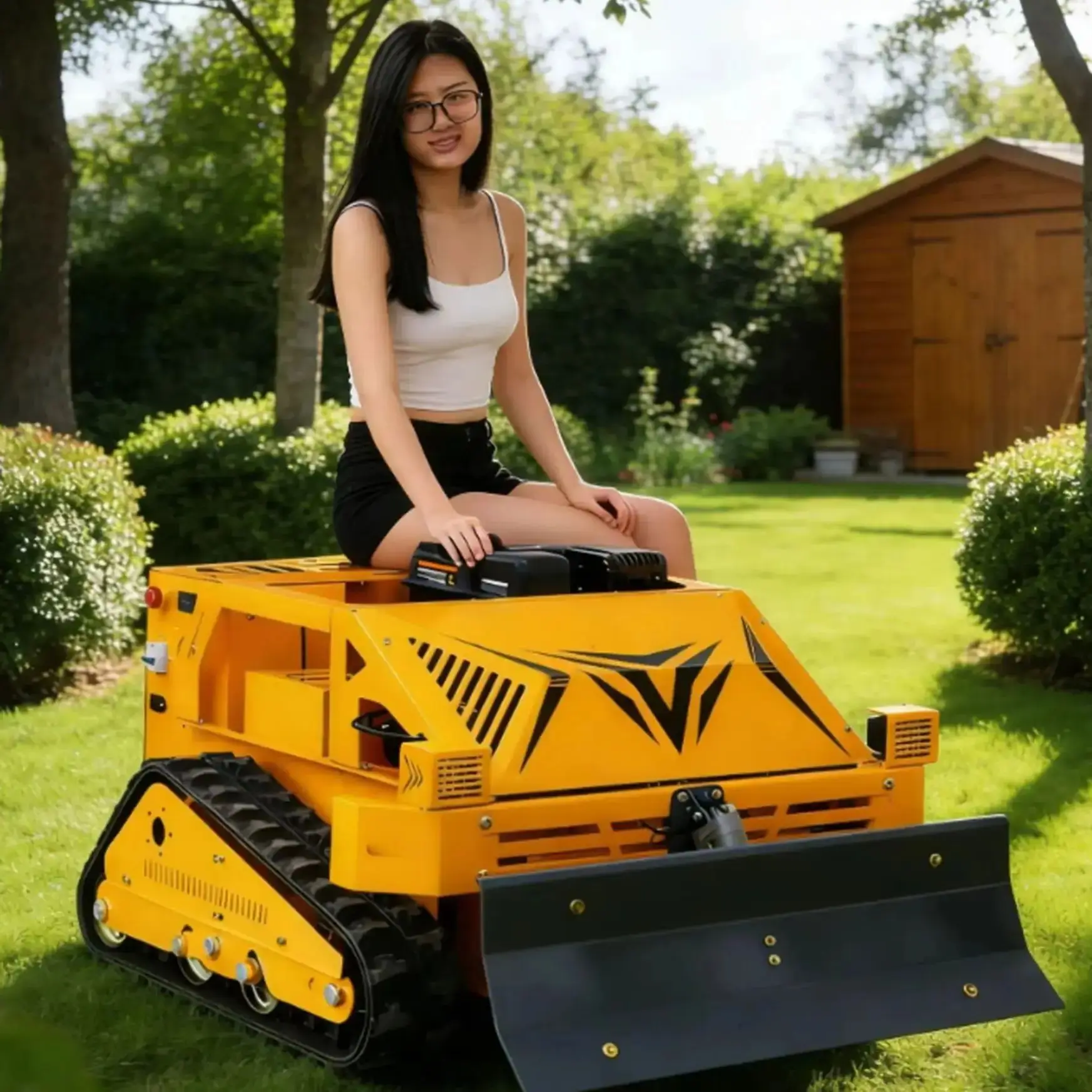 

Customized lawn mower with CE EPA certificate, remote control, zero-turn automatic robot, wireless mower for garden flail mower