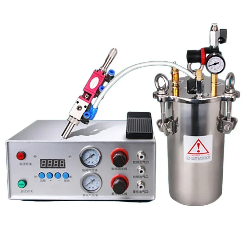 Spray Valve Dispensing Kit High Frequency Spray Dispensing Valve Glue Atomization Valve Micrometer Micro Adjustment MY-3810D