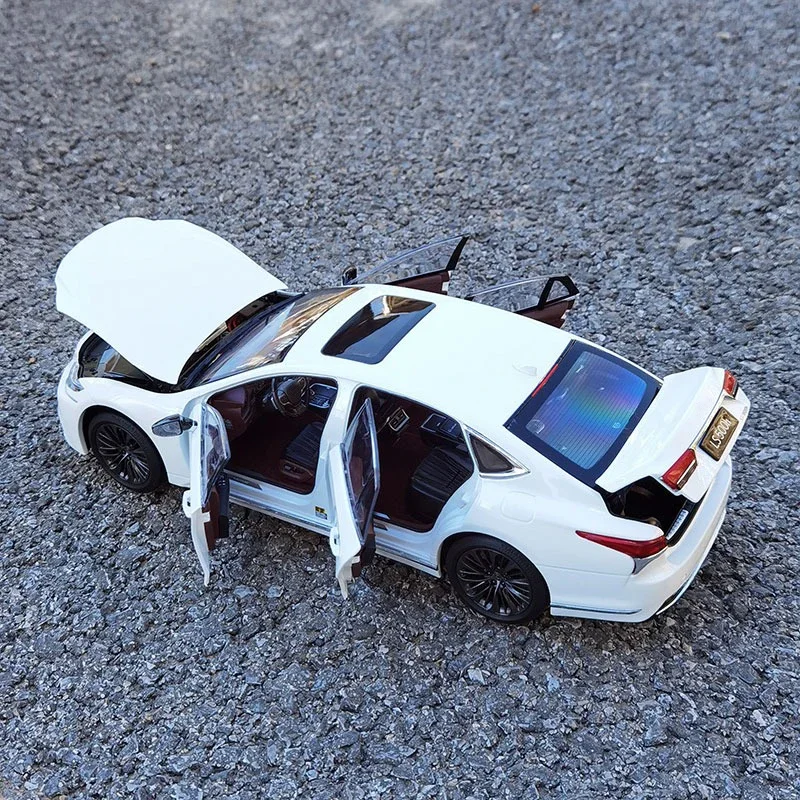 Modelo de coche deportivo de aleación LS500h, vehículo de juguete de Metal fundido a presión, modelo de coche de simulación, colección de regalos, 1:18, nuevo