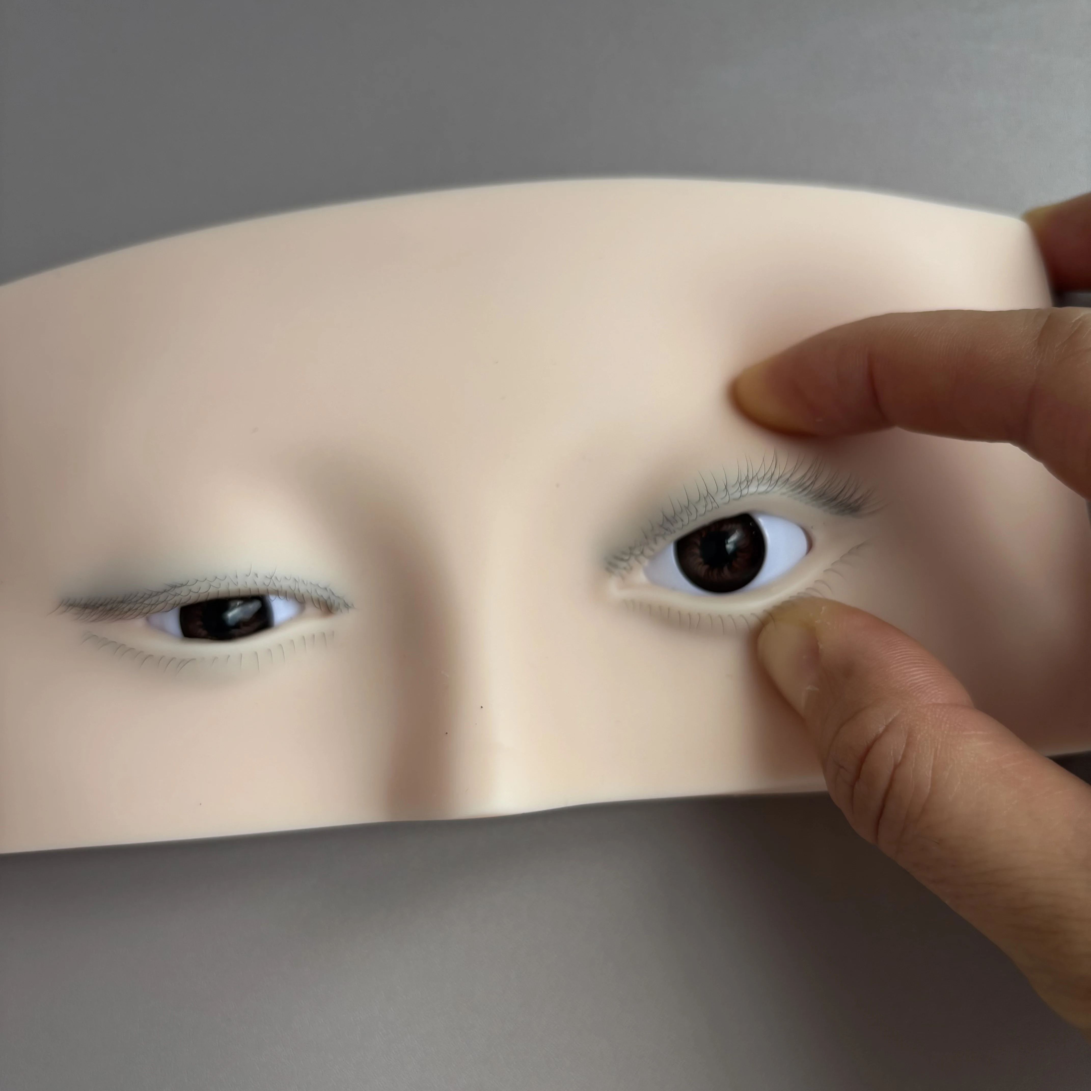 Can lift eyelids, graft eyelashes, practice head module model, simulation model, eyelash model, three-layer practice hair