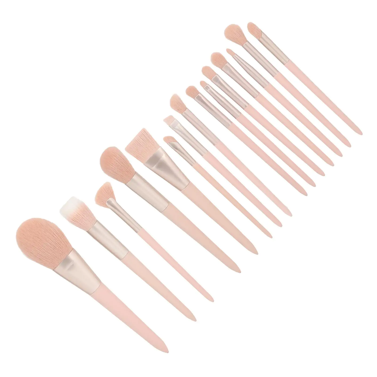 Wood Handle Eyeshadow Makeup Brush Set - Lasting Synthetic Bristles for home Use - Strong Bonding Process