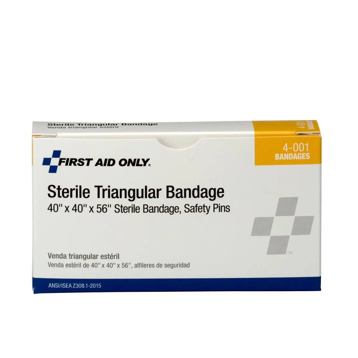 

Large Sterile Triangular Bandage, 40 x 56 Inches, Ideal for First Aid Kits and Emergency Use
