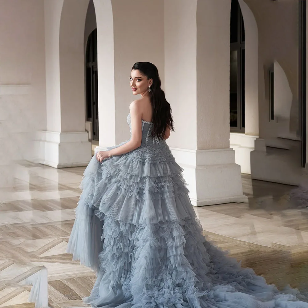 

Luxury 15 Quinceanera Dresses with Sweetheart Sleeveless Tiered Princess Wedding Prom Dress Tulle Birthday Party Gown Customized