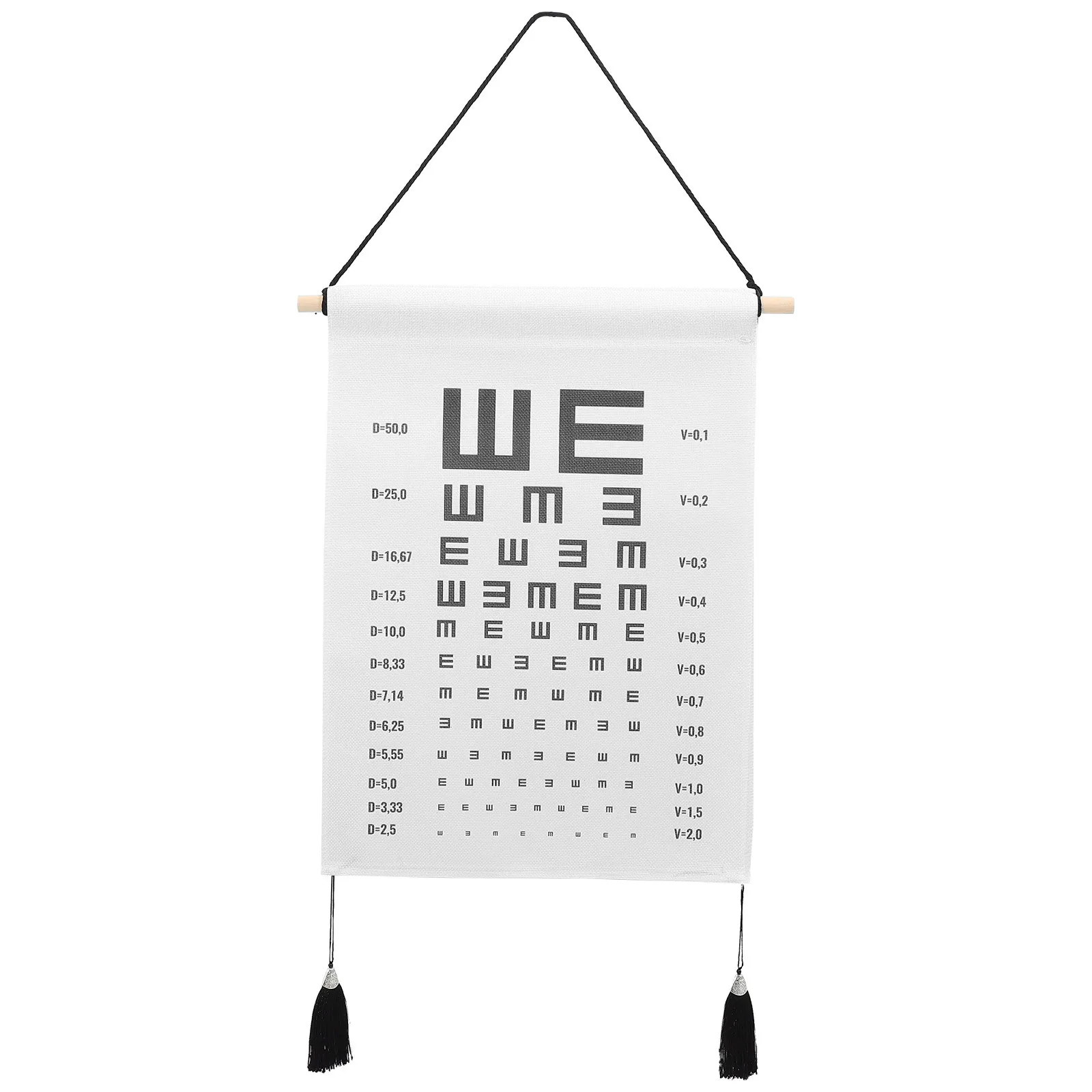 

1pc Hanging Eye Chart Decor For Home Kids Classroom Wall -Proof Visual Testing Chart School Supply Household Use