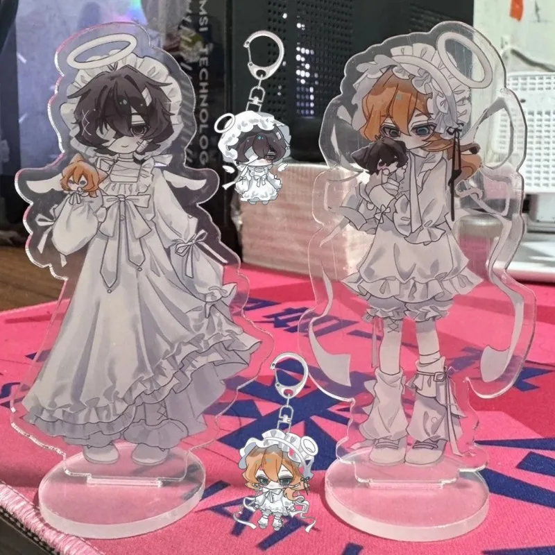

Nakahara Chuuya Dazai Osamu Acrylic Stand Figure Cosplay Anime Keychain Desktop Decoration Model Collection Couple Gifts