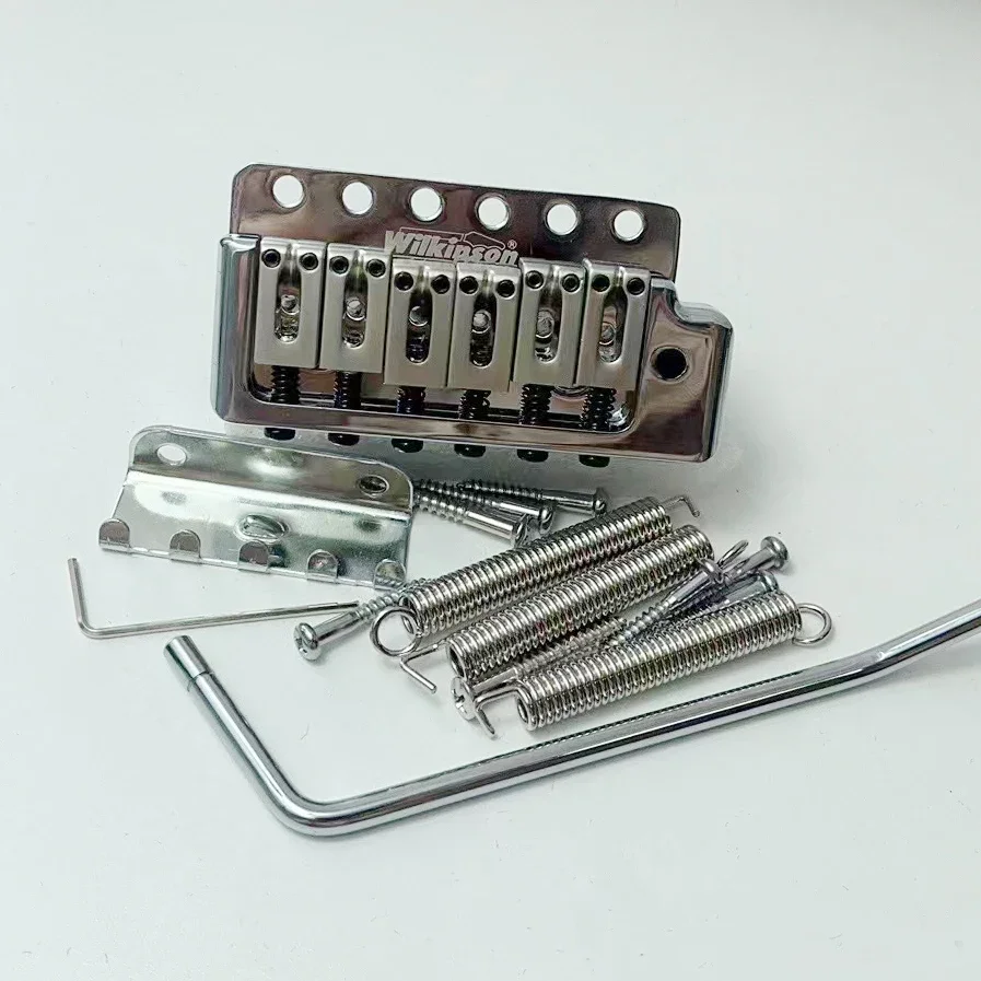 

Wilkinson Electric Guitar Fixed 6 Screws Tremolo System Bridge WOV09 Chrome silver