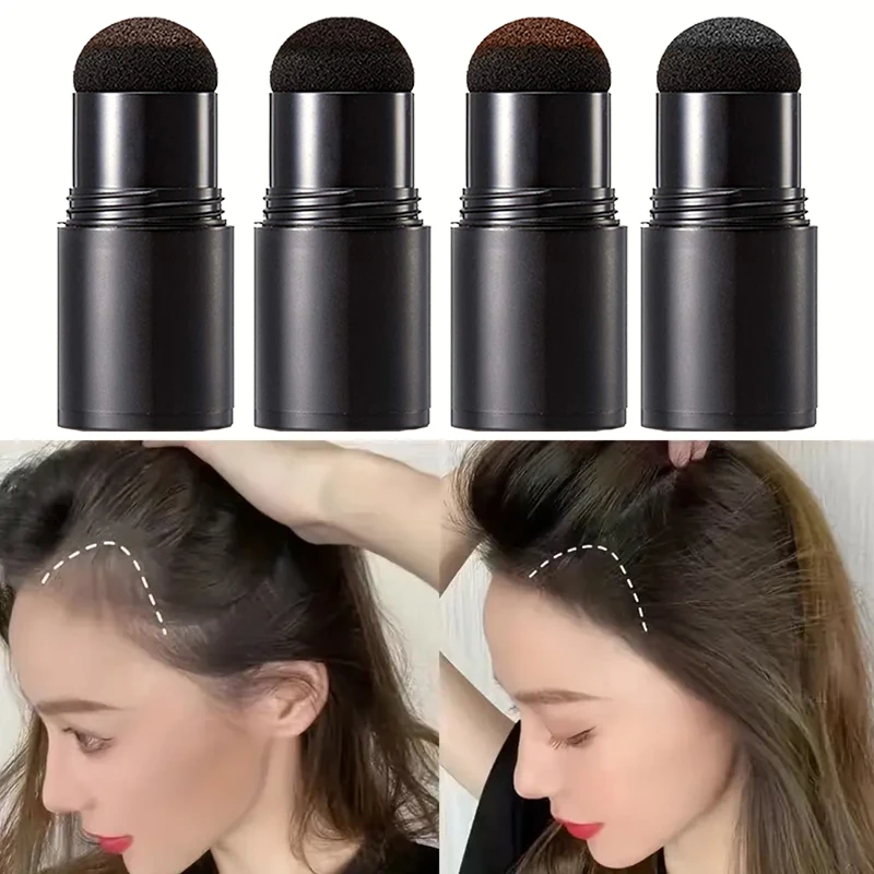 14 colors Waterproof Hairline & Root Concealer Pen – Instant Grey Coverage with Easy Blend Powder Stick for Normal Hair Hairline
