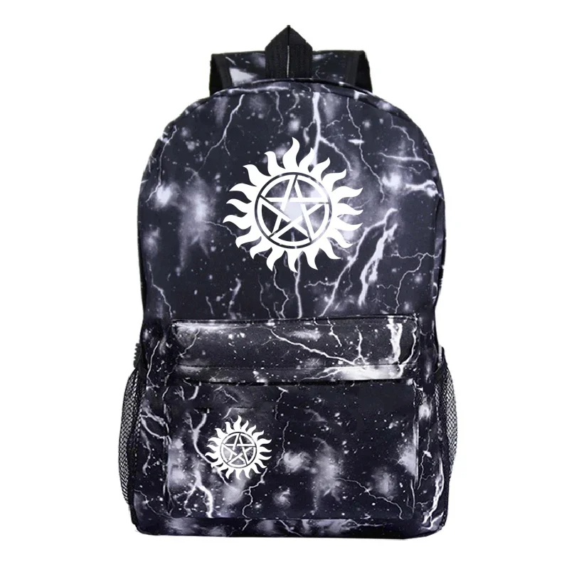 New Supernatural Backpack Lightweight Simple Boys Girls School Bags Gift Men Women Casual Knapsack Students Outdoor Bag Rucksack