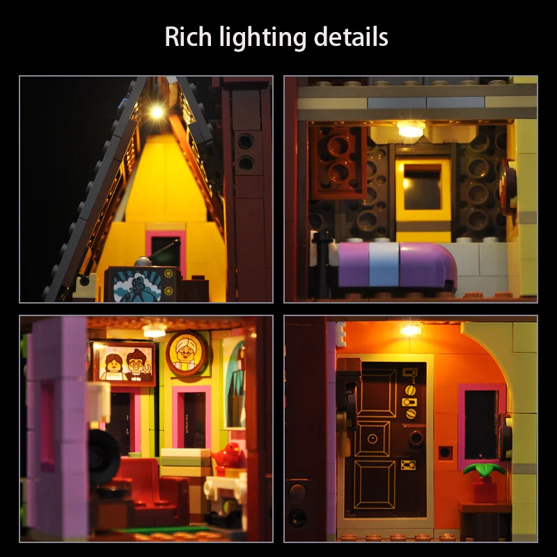 LYBMTWF Kit di illuminazione a LED compatibile con il modello Lego 43217 Disney e Pixar 'Up' House (NON includere i mattoni del modello)