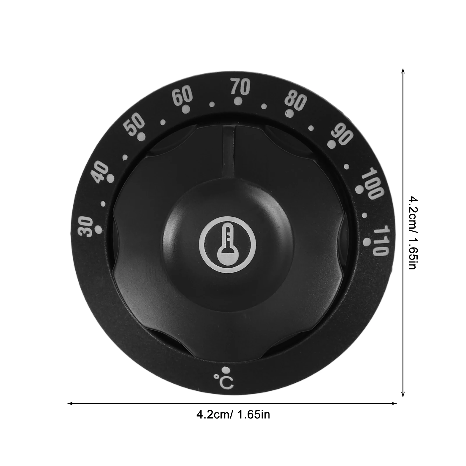 

2pcs Universal Knob For Fryer Thermostat Oven Switch Gas Burner Electric Appliances 30-110 Dial Durable Plastic