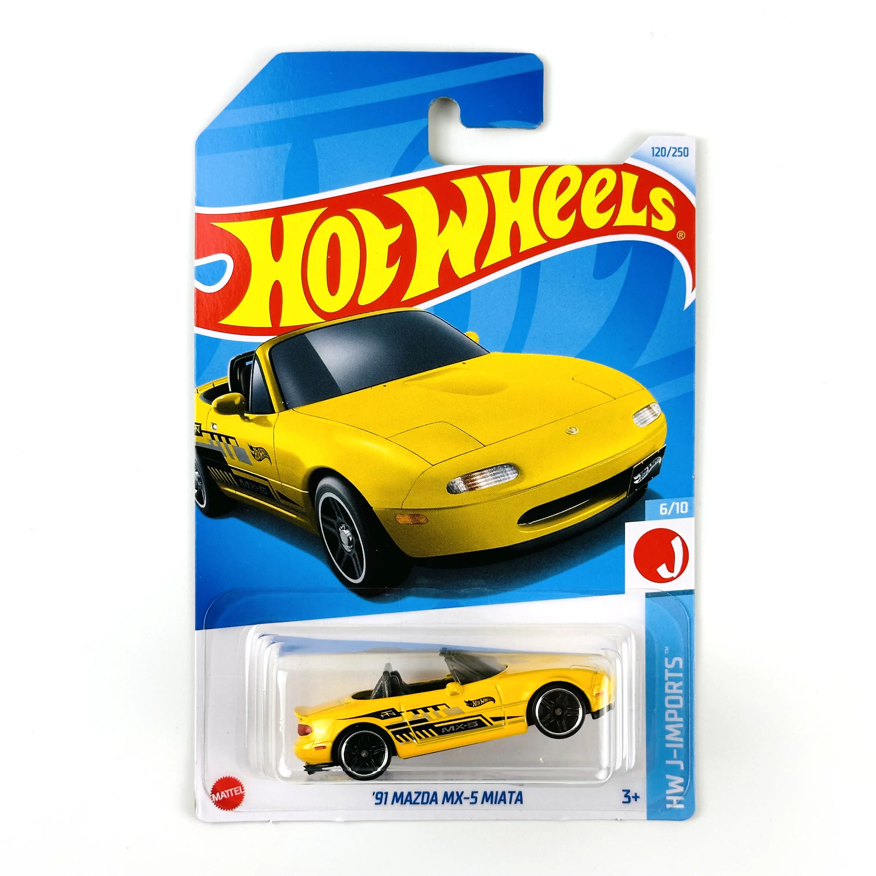 2024-120  Hot Wheels Cars 91 MAZDA MX-5 MIATA 1/64 Metal Diecast Model Collection Toy Vehicles