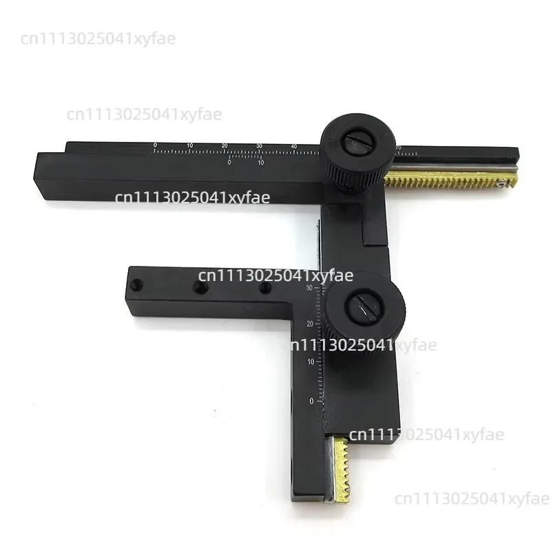 High Precision Metal Move Ruler Attachable Mechanical Stage X-Y Movable Stage with Scale for Biological Microscope Accessories