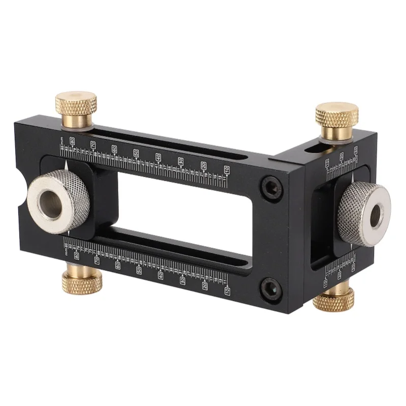 Woodworking Drilling Puncher Locator Adjustable Dowel Guide Kit 5 Hole 6 8 10 12 15mm Pin Fixture Hole Drill Bit Set
