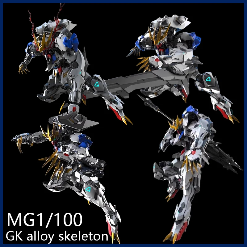 Новинка 2026: Сборная модель-меха Wolf Technology Wolf King Alloy Skeleton 1/100 Barbatos, набор для сборки, фигурка, игрушка, подарок