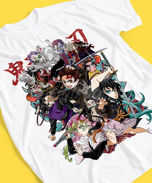 T-shirt For Anime Demon Slayer Personajes Temporada 3