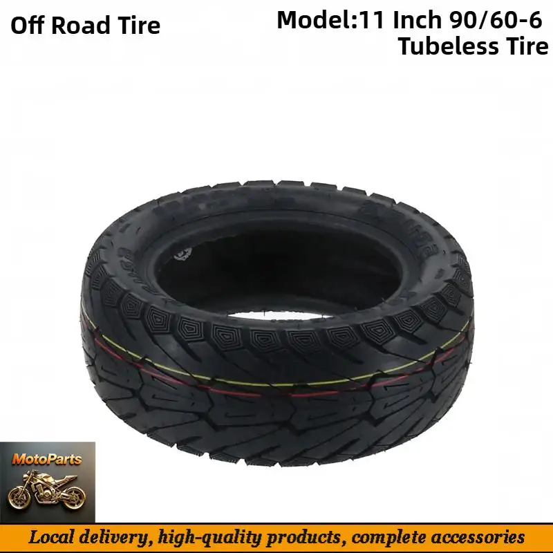 

90/60-6 Tubeless Tire for 11'' Electric Scooter Wear-resistant Replacement Parts