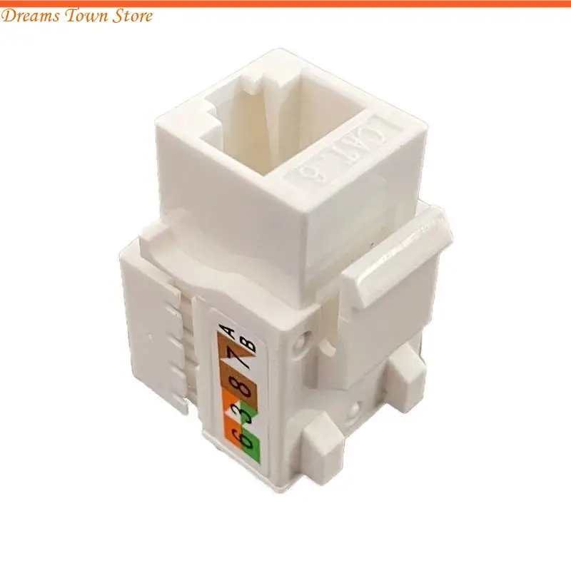 HX6A CAT6 Keystone für 6 UTP -Netzwerkmodul RJ45 -Anschluss Information Socket Computer Outlet Kabeladapter Amptyp