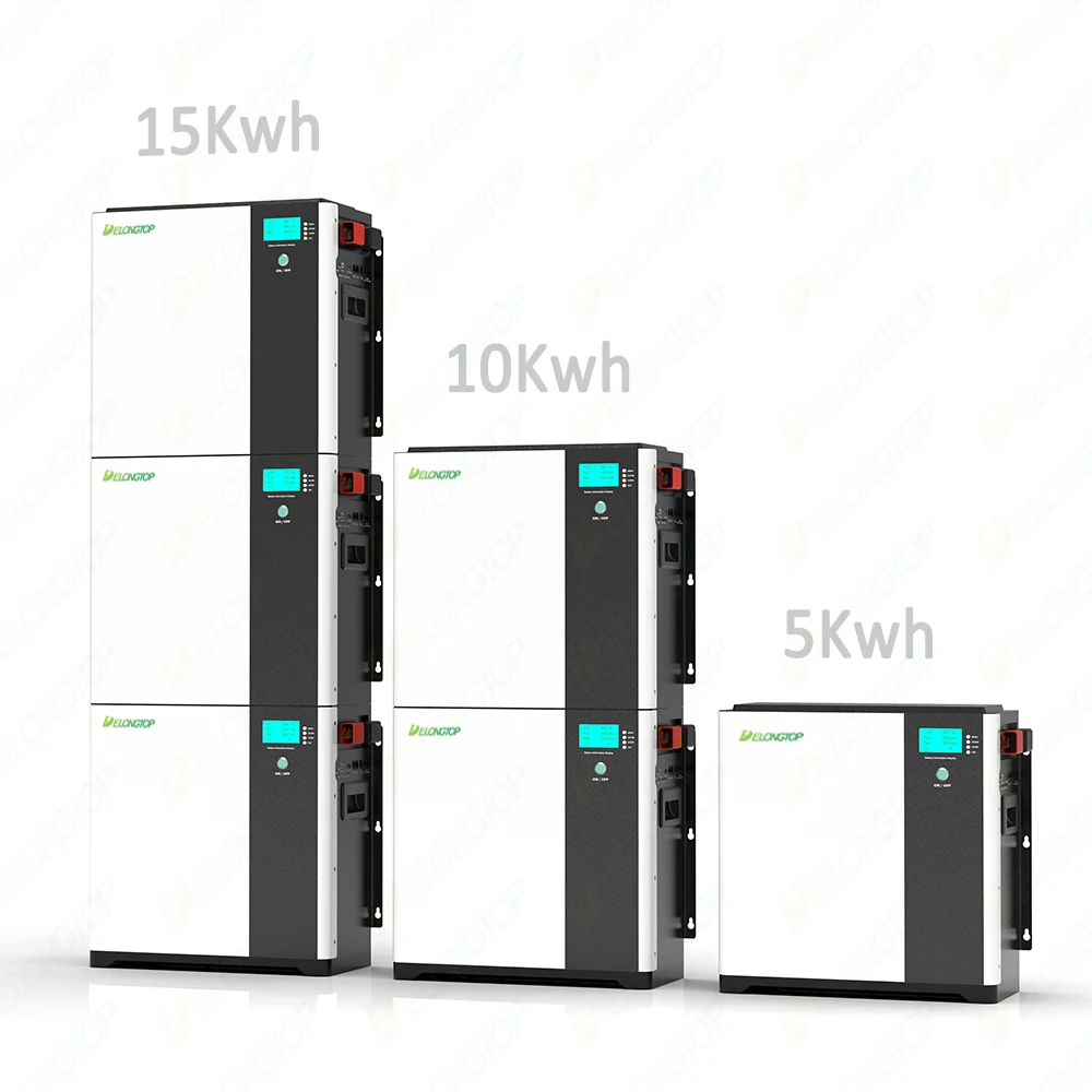 

Stackable Power Wall 48V 51.2V 100AH 200AH 300AH 5KWH 10KWH 15KWH LiFePO4 Battery for Solar Home Energy Storage Use